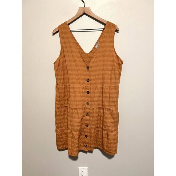 NWOT ASOS Button Down 100% Cotton Mini Dress Size 12 - Picture 1 of 6
